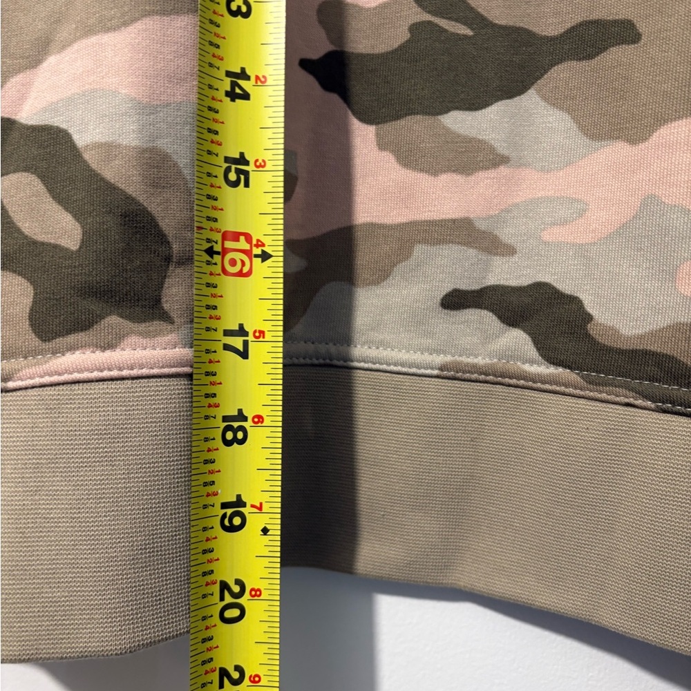 Nike Women's Camo Crew Neck Sweater - Pink and Green - Picture 3 of 6
